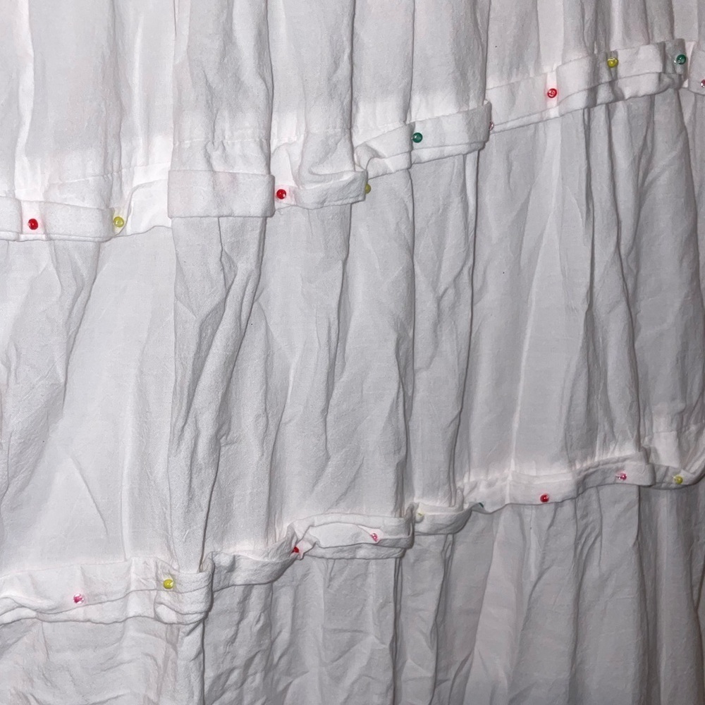 New! FARM Rio Embroidered Fruits Richelieu Cotton Maxi Dress 🍓🍇🍉 Medium - Picture 14 of 16